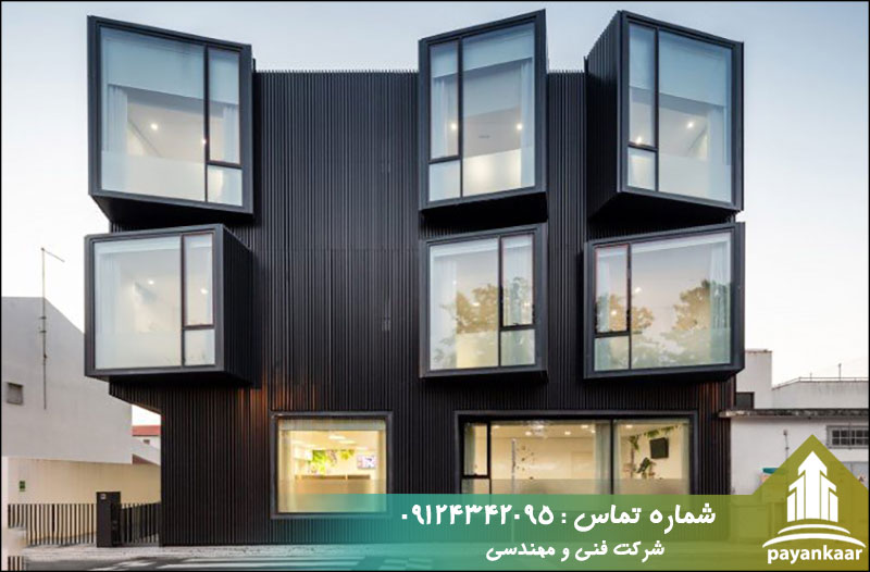 شکستگی در نمای مدرن