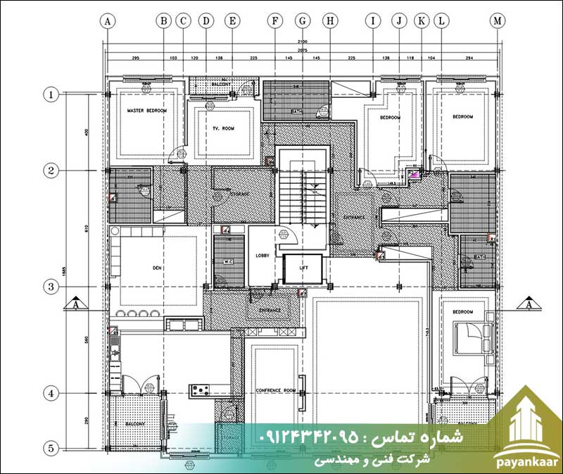 طراحی نقشه فاز 2 معماری