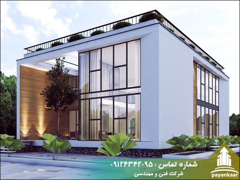 ساخت نمای ویلا 